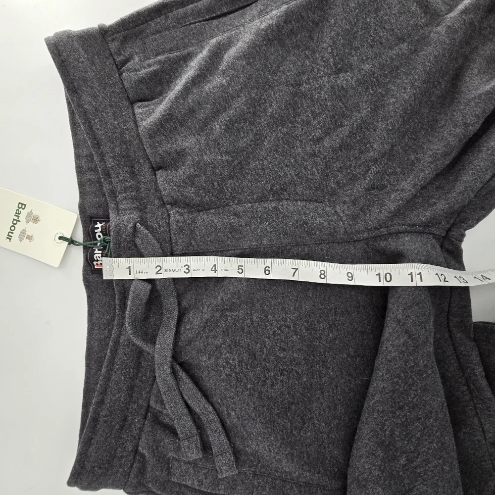 Barbour nico lounge charcoal marl pants pull on joggers size XL